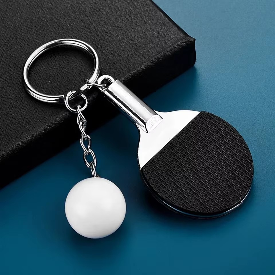 Table Tennis Animation - 창의적이고 귀여운 미니 탁구 라켓 열쇠고리