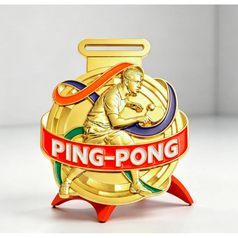 Table Tennis Logo Free - 학교 선수권 대회 기념패로 사용할 맞춤형