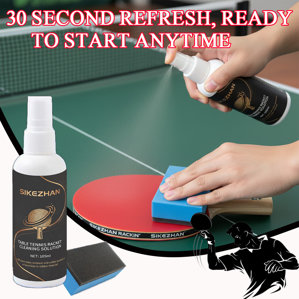 Table Tennis Paddle Set - 먼지/기름을 제거하고 고무 점성을 복원하는 워시