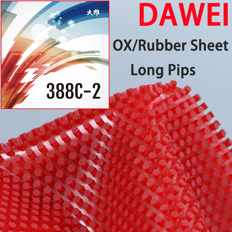 Table Tennis Xiom - 롱피프스 OX 다웨이 388C-2 탁구 러버