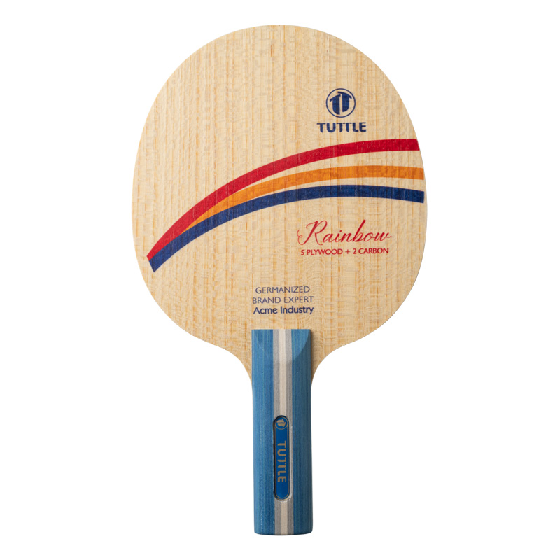 Table Tennis Custom Bat - TUTTLE 레인보우 카본 탁구 블레이드 라켓