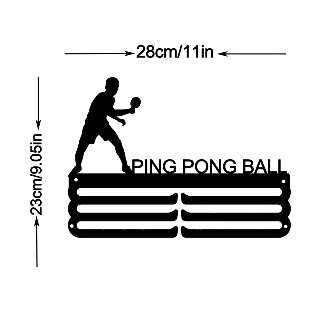 Table Tennis Ranking - CIFBUY 금속 벽 예술 스포츠 메달