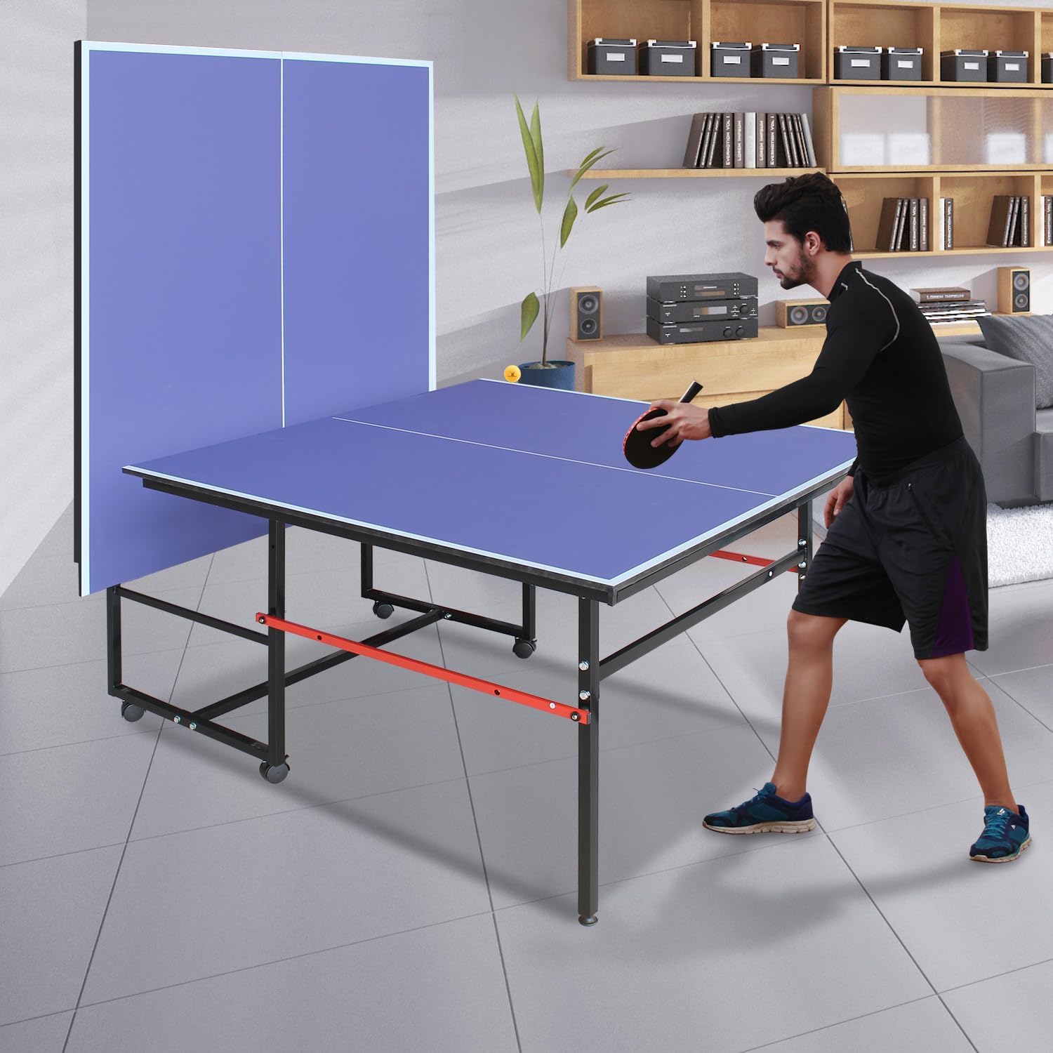 8피트 휴대용 탁구대, 성인 및 청소년을 위한 전문 게 - Table Tennis Animation 리뷰 및 가격