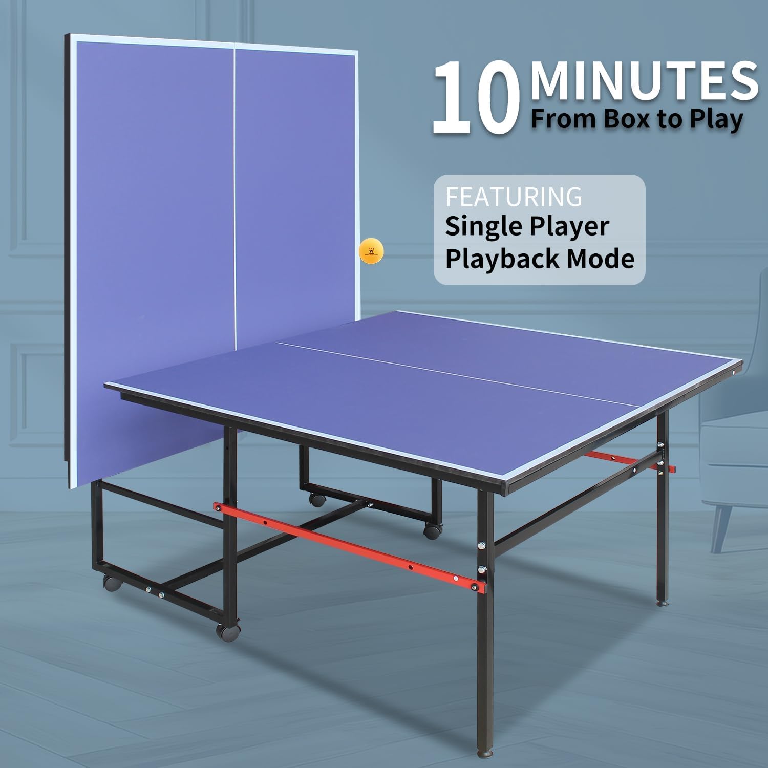 8피트 휴대용 탁구대, 성인 및 청소년을 위한 전문 게 - Table Tennis Animation 리뷰 및 가격