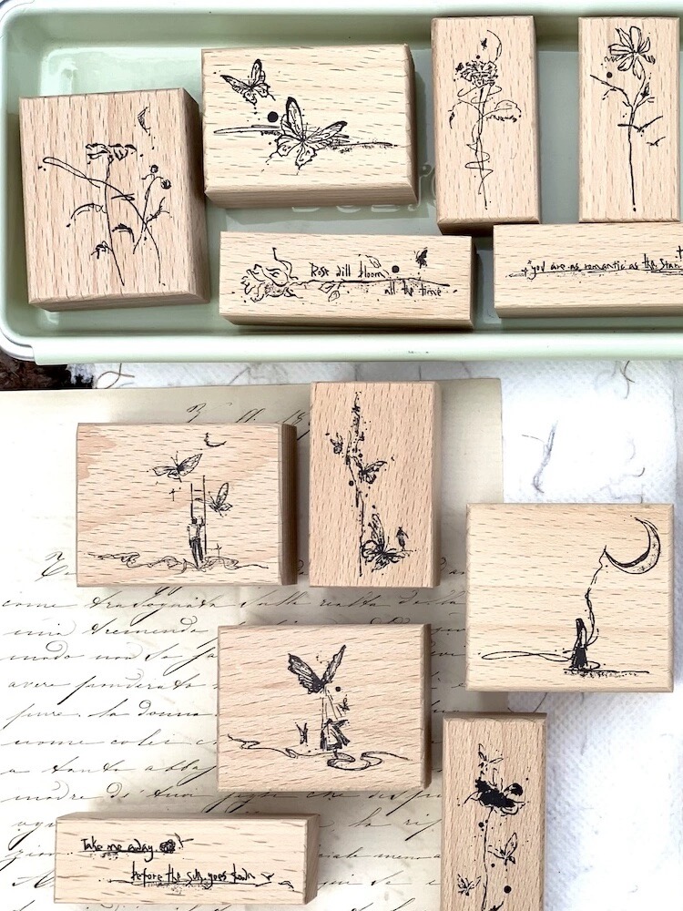 빈티지 꽃과 나비 나무 고무 스탬프, DIY 스크랩북  - Butterfly Rubber Sheet 리뷰 및 가격