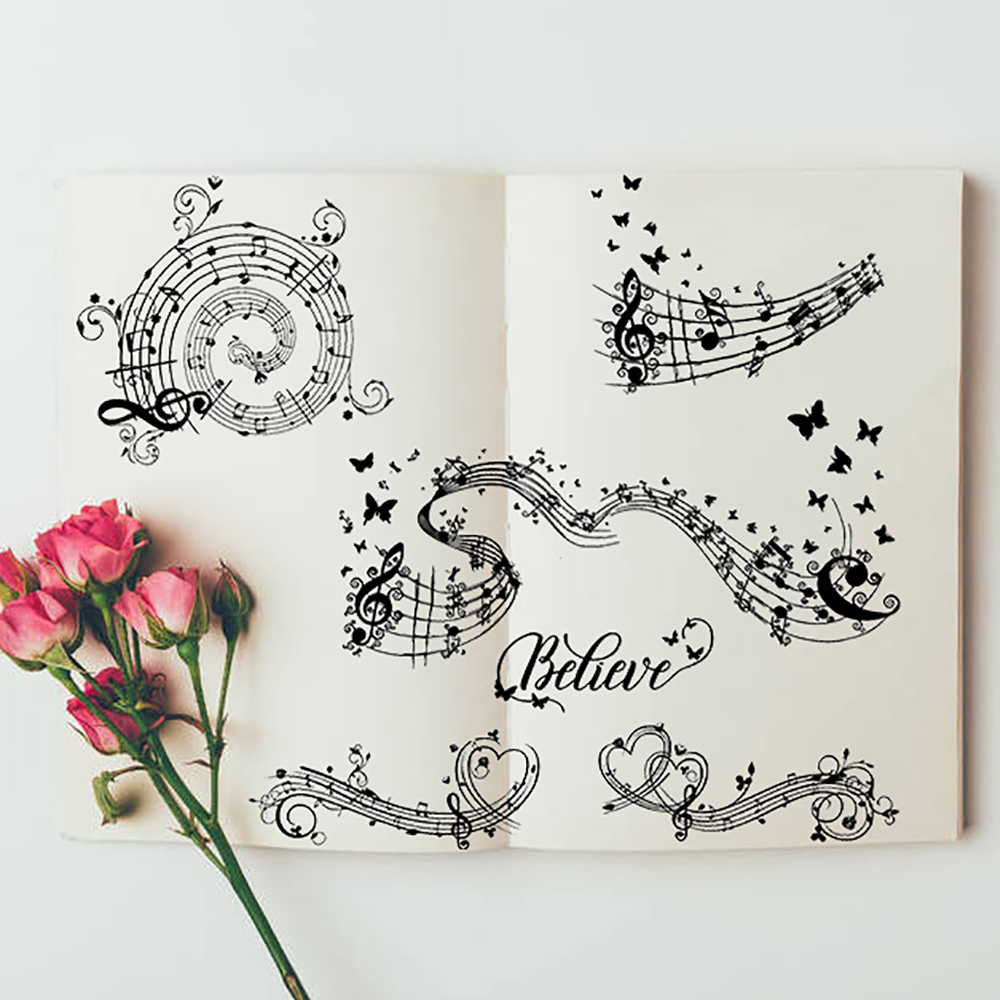 AZSG 음악 점수 | 나비 노트 DIY Scrapbo - Butterfly Rubber Sheet 리뷰 및 가격