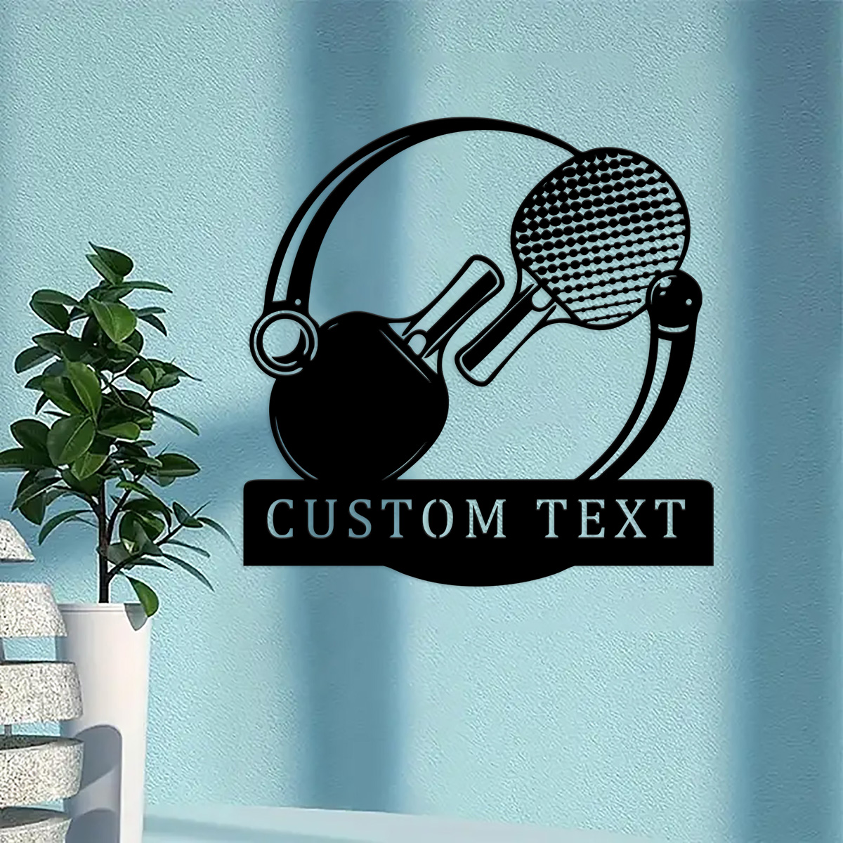 맞춤형 탁구채 금속 간판 탁구 금속 벽 장식 간판 침실 - Table Tennis Custom Bat 리뷰 및 가격