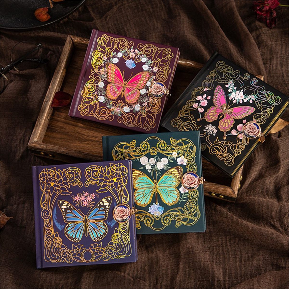 【신규 사용자 쿠폰!】고딕 동화 나비 하드커버 노트,  - Butterfly Rubber Sheet 리뷰 및 가격