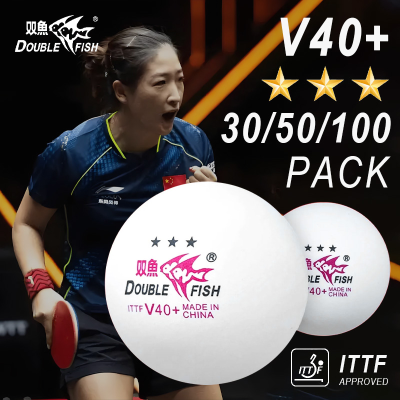 더블 피쉬 3 스타 V40+ 30/50/100 Pcs  - Table Tennis Animation 리뷰 및 가격