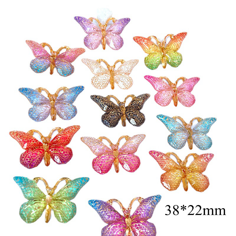 10Pcs 새로운 38*22mm 나비 플래너 액세서리  - Butterfly Rubber Sheet 리뷰 및 가격