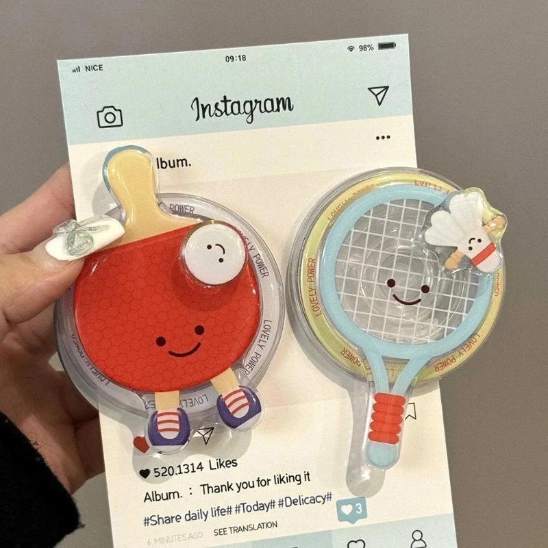 귀여운 탁구 라켓 회전식 자석 스탠드 범용 휴대폰 거치 - Table Tennis Paddle Set 리뷰 및 가격